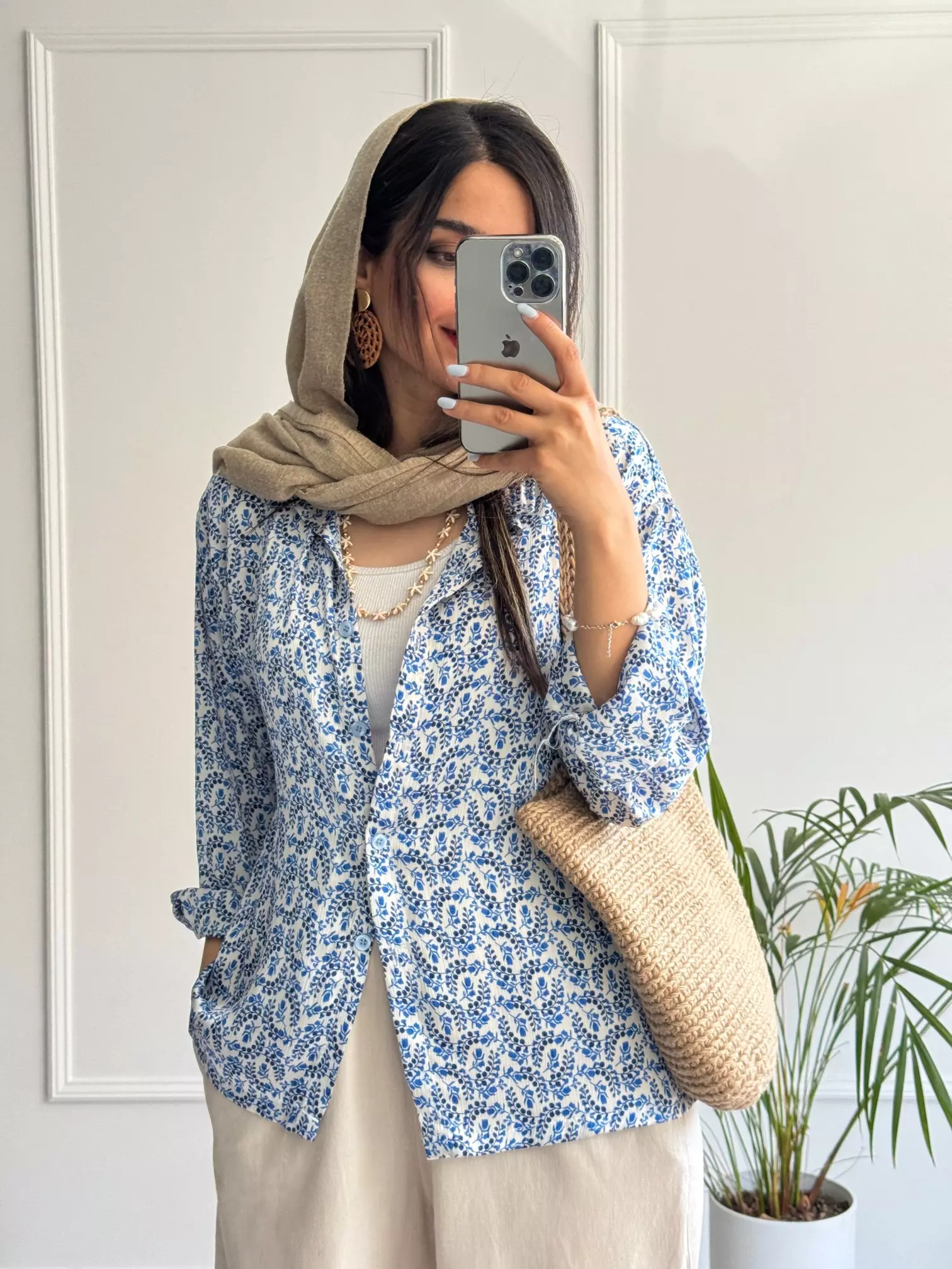 شومیز مانتویی سیلک